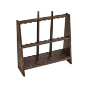 ARIX 10-Hole Cue Rack Space-Saving Stable Build Compact Stand Design Wall-Optimised Storage with Smooth Protective Edges - Coffee