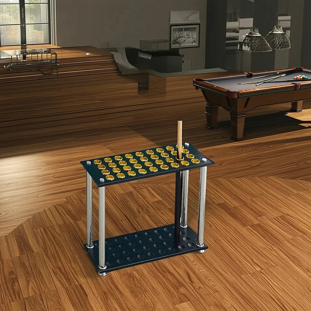 ARIX 36-Hole Cue Rack Space-Saving Stable Build Floor-Standing Design Corner-Friendly Placement with Stable Base Support - Black