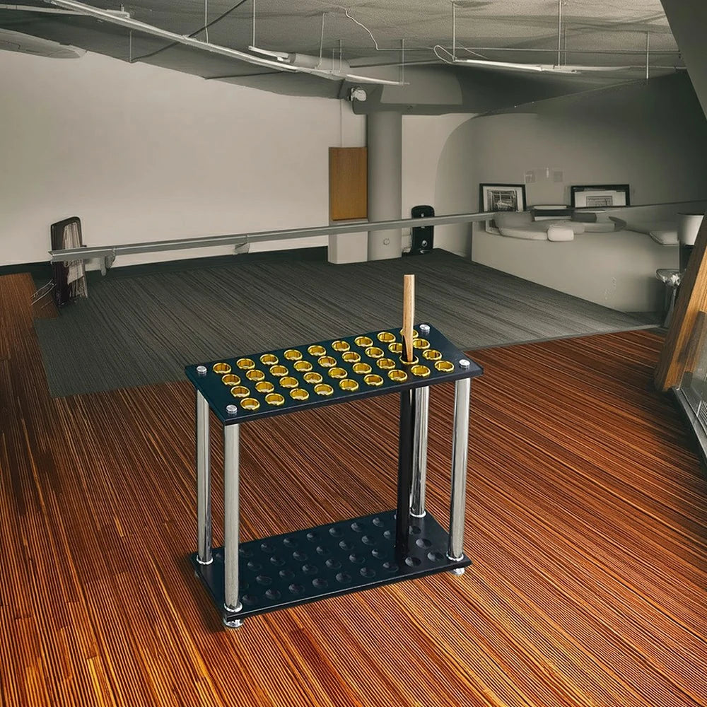 ARIX 36-Hole Cue Rack Space-Saving Stable Build Floor-Standing Design Corner-Friendly Placement with Stable Base Support - Black