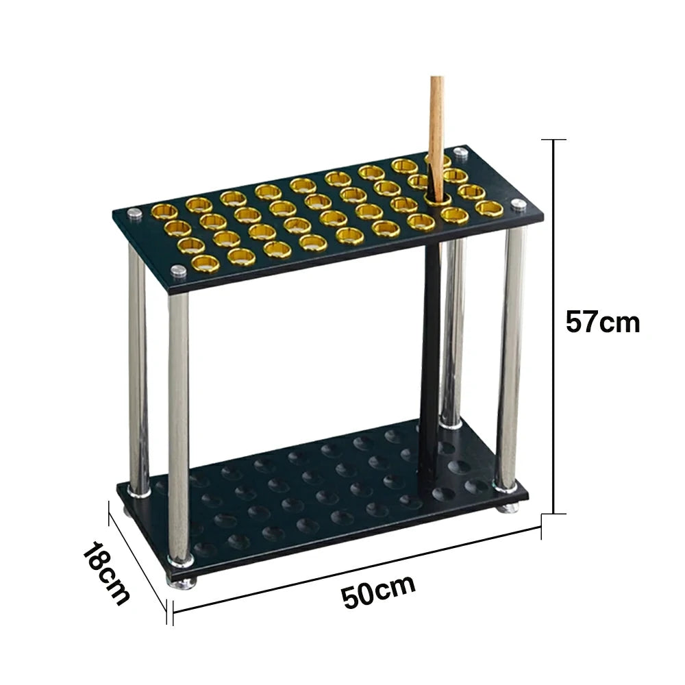 ARIX 36-Hole Cue Rack Space-Saving Stable Build Floor-Standing Design Corner-Friendly Placement with Stable Base Support - Black