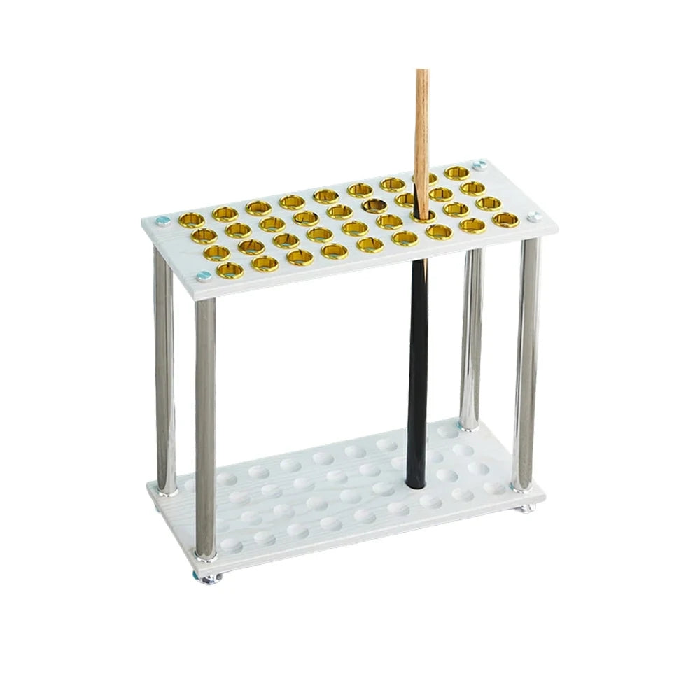 ARIX 36-Hole Cue Rack Space-Saving Stable Build Floor-Standing Design Corner-Friendly Placement with Stable Base Support - White