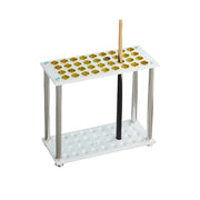 ARIX 36-Hole Cue Rack Space-Saving Stable Build Floor-Standing Design Corner-Friendly Placement with Stable Base Support - White