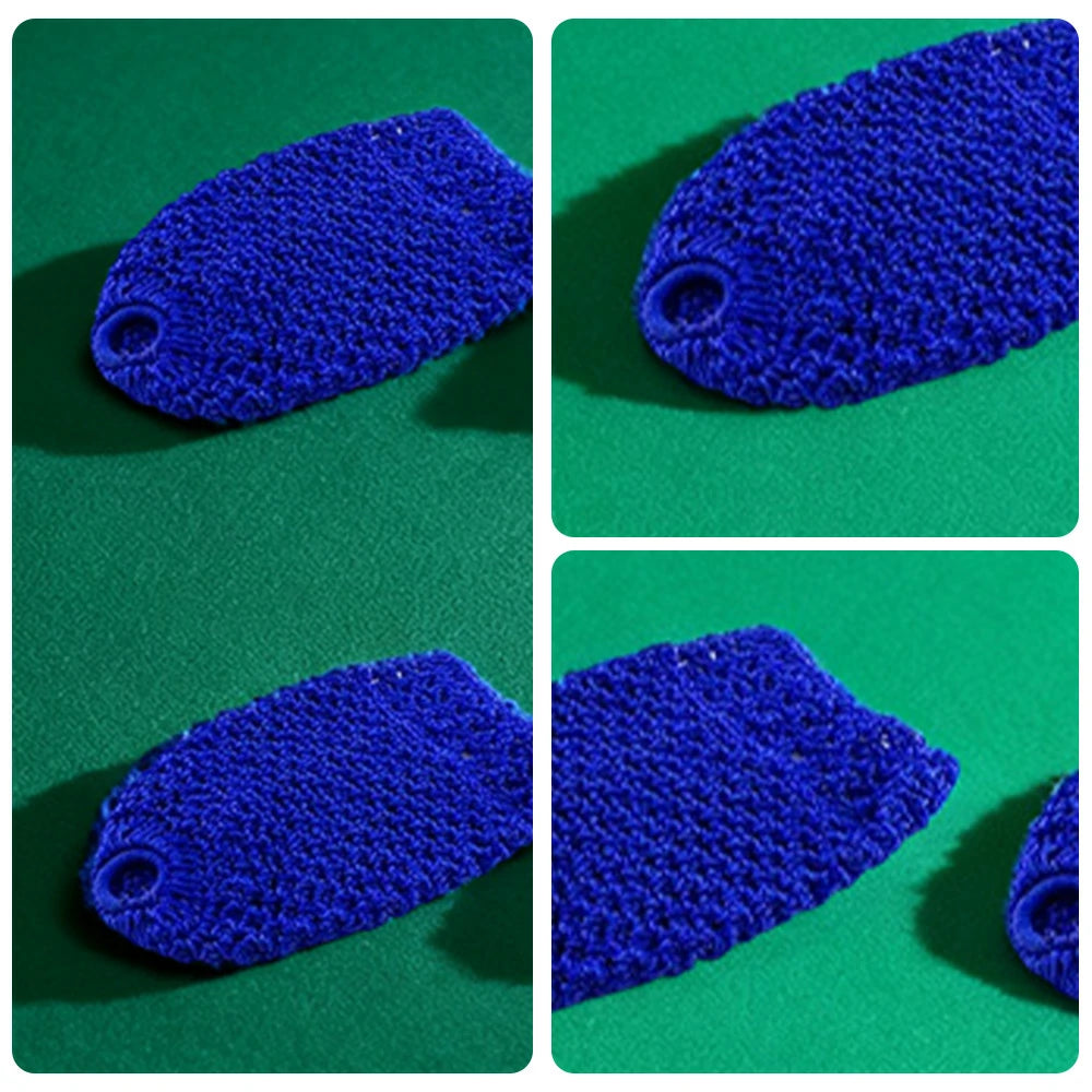 ARIX Deluxe Billiard Pocket Nets, Thick Cotton–Nylon Replacement Set 6-Pack - Blue