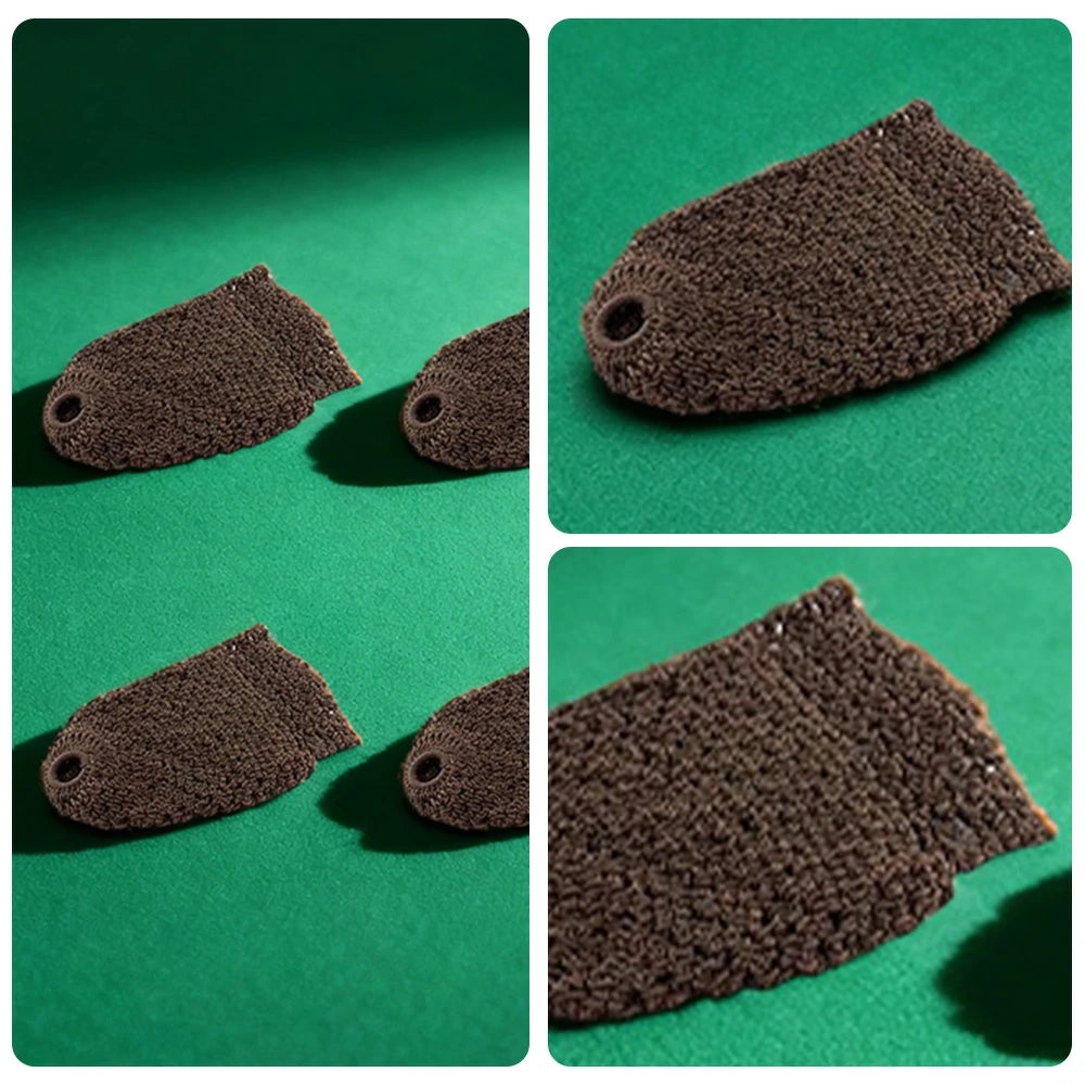 ARIX Deluxe Billiard Pocket Nets, Thick Cotton–Nylon Replacement Set 6-Pack - Brown