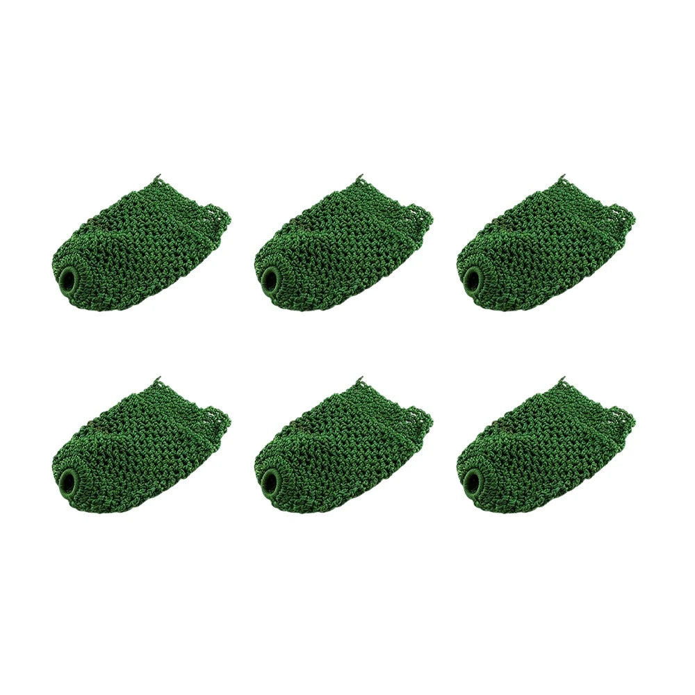 ARIX Deluxe Billiard Pocket Nets, Thick Cotton–Nylon Replacement Set 6-Pack - Green