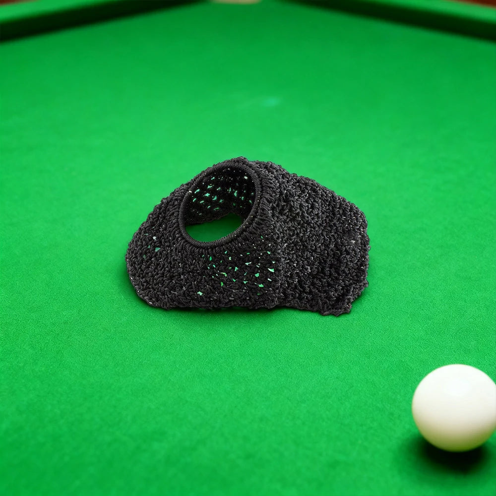 ARIX Empire-Style Billiard Rail Nets 6-Pack, Durable Replacement Pockets - Black