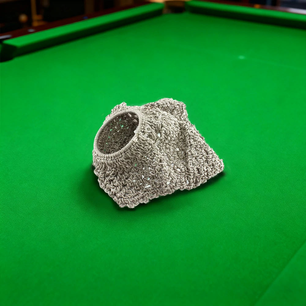 ARIX Empire-Style Billiard Rail Nets 6-Pack, Durable Replacement Pockets - Silver