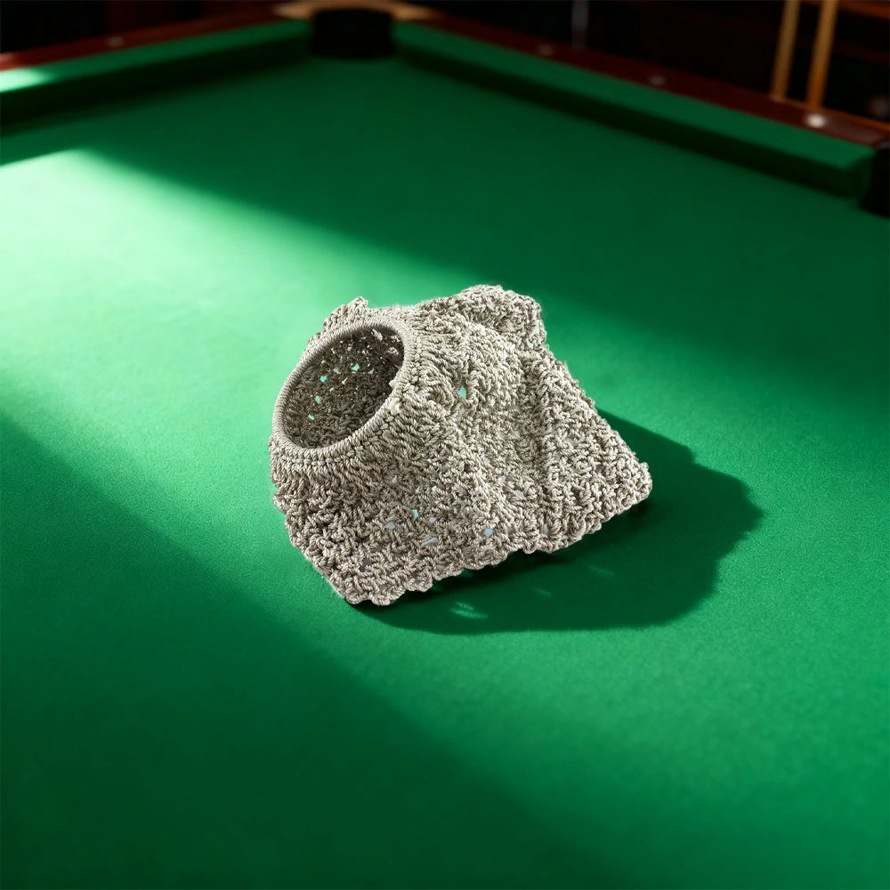 ARIX Empire-Style Billiard Rail Nets 6-Pack, Durable Replacement Pockets - Silver