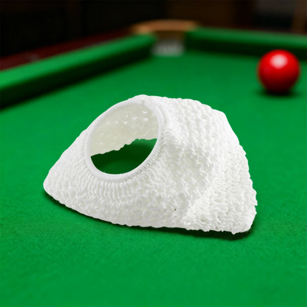 ARIX Empire-Style Billiard Rail Nets 6-Pack, Durable Replacement Pockets - White