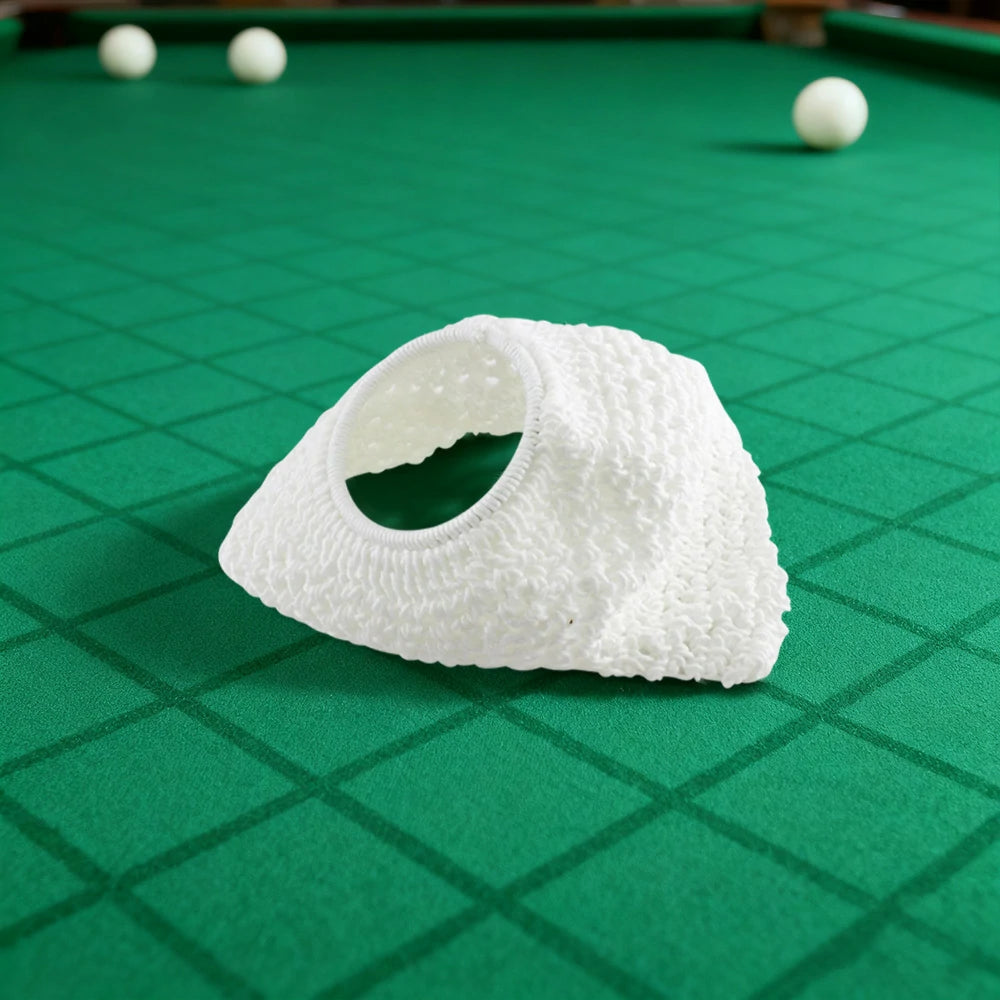 ARIX Empire-Style Billiard Rail Nets 6-Pack, Durable Replacement Pockets - White