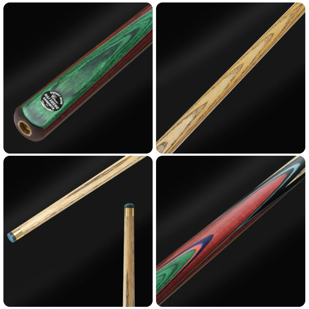 ARIX Billiard Cue 1/2 Split, North American Ash Shaft, 10.3mm Tip, Ebony & Lignum Vitae Splice Butt - 145cm