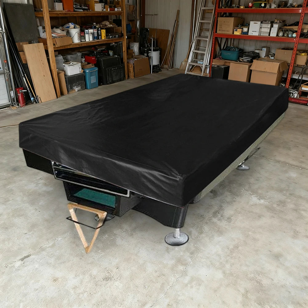 ARIX Waterproof Thickened Faux Leather Billiard Pool Table Cover 7/8/9FT – Black