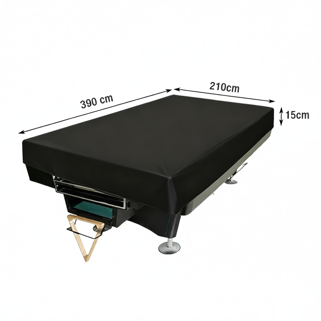ARIX Waterproof Thickened Faux Leather Billiard Pool Table Cover 7/8/9/12FT - Black