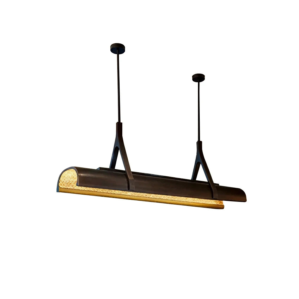ARIX Modern Linear LED Pendant Light for Dining Room Billiard Table Bar Counter - Black