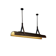 ARIX Modern Linear LED Pendant Light for Dining Room Billiard Table Bar Counter - Black