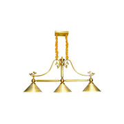 ARIX Vintage 3 Light Pendant Light Brass Hanging Lamp for Billiards Dining Room Bar - Gold