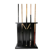 ARIX 5-Hole Beechwood Cue Rack Stable Wide-Base Design Durable Lacquered Finish with Enlarged Slots for Easy Cue Storage