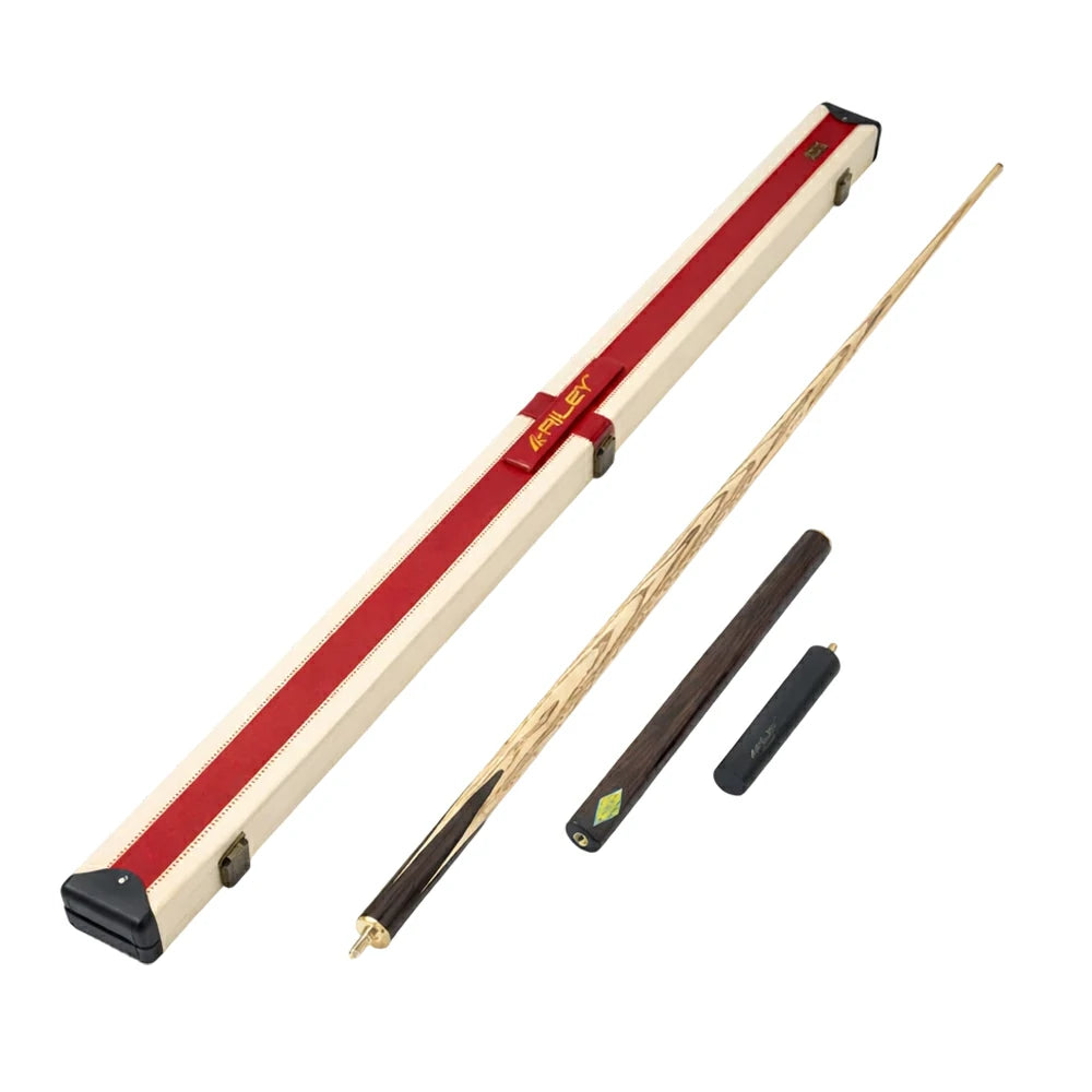 RILEY 3/4 Split Pool Cue - Precise Energy Transfer & Accuracy, Ash Wood Shaft & Ebony Butt, 9.5mm Multilayer Tip