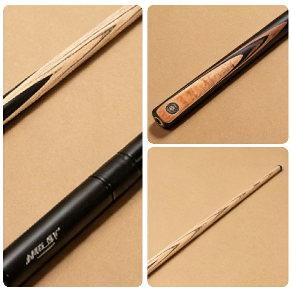 RILEY 3/4 Split Pool Cue - Stable Performance & Easy Handling, Ash Wood Shaft & Ebony Butt, 6-Inch Extension Ready