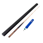 RILEY One-Piece Feel Pool Cue - Balanced Feel & Shot Control, Ash Wood Shaft & Ebony Butt, 9.5mm Leather Tip