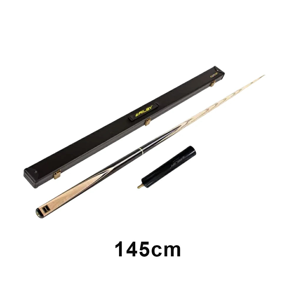 RILEY One-Piece Pool Cue - Precision Control & Low Deflection, Ash Wood Shaft & Maple Butt, 9.5mm Pro Leather Tip