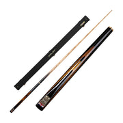 RILEY 3/4 Split Pool Cue - Stable Control & Clear Feedback, Ash Wood Shaft & Brass Joint, Ebony Inlay Design