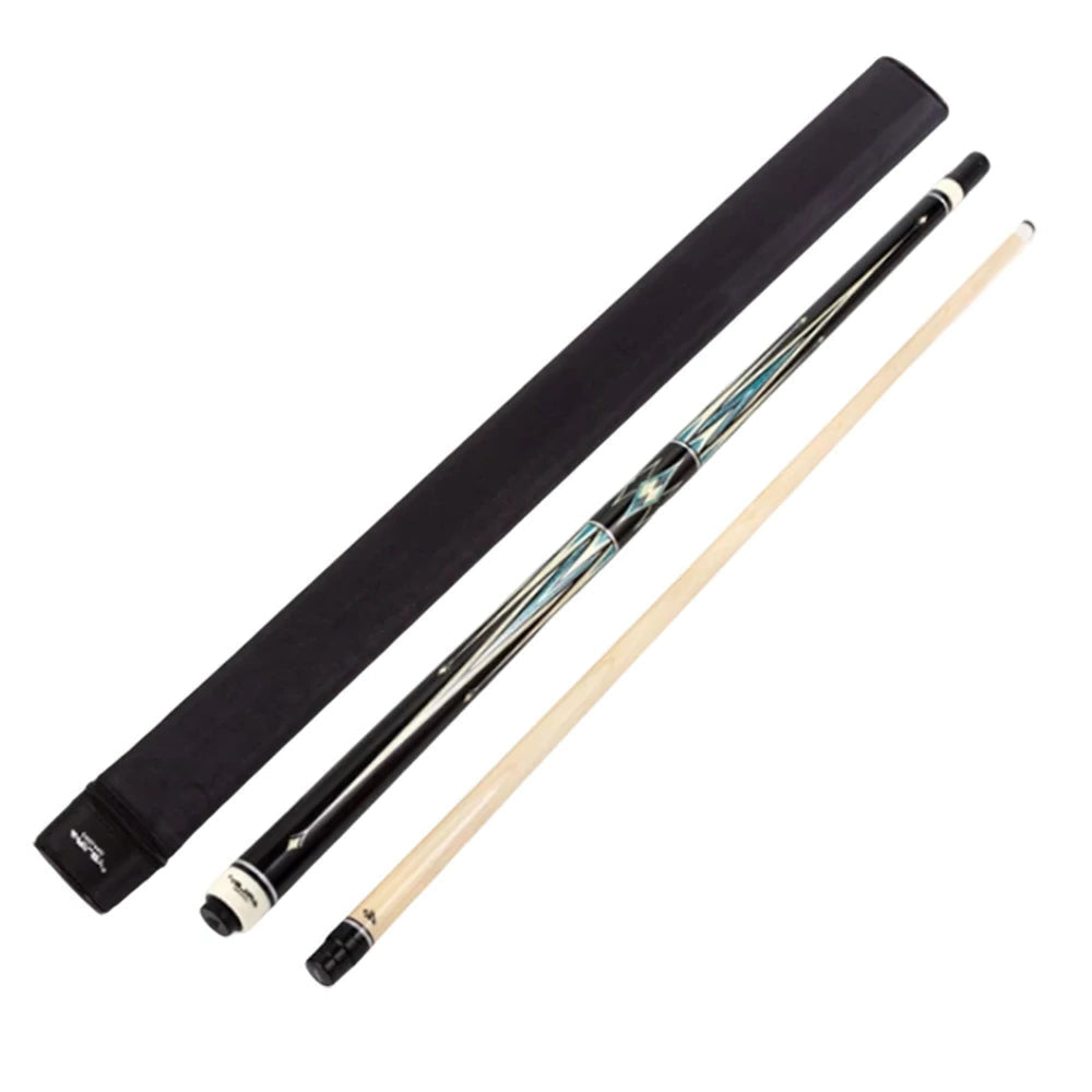 RILEY Billiard Cue Stick 1/2 Split, Canadian Maple Shaft, 12.75mm Tip, Handcrafted Smooth Finish, Precision Control - 147cm