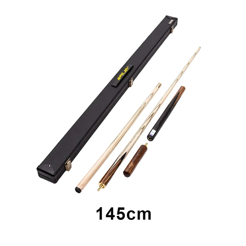 RILEY 3/4 Split Pool Cue - Precision Control & Balanced Feel, Ash Wood Shaft & Ebony Butt, 9.5mm Multilayer Leather Tip