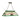 LIVARA Long Pendant Billiard Light - Stained Glass Shade, Handmade Craft, Durable Iron Fittings, E27 Socket, Vintage Pool Table Lighting - Green