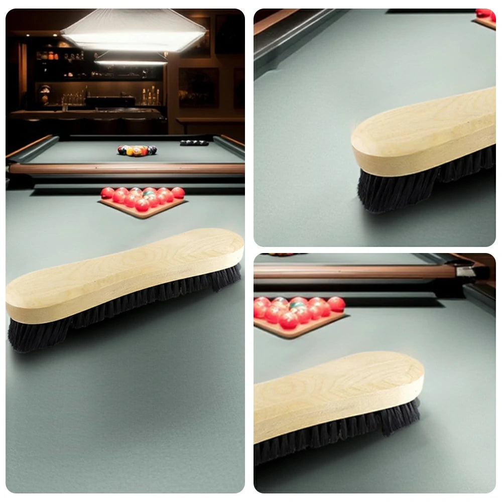 ARIX Table Brush 1/2 Standard, Solid Oak Body, Dual-Length Nylon Bristles for Even Cloth Cleaning - Lightweight & Durable