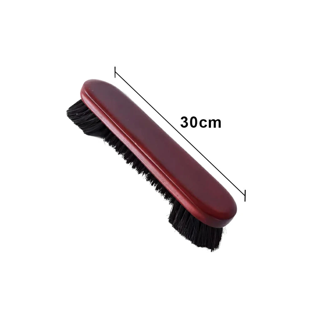 ARIX Table Brush 1/2 Standard, Solid Oak Body, Dual-Length Nylon Bristles for Even Cloth Cleaning - Lightweight & Durable