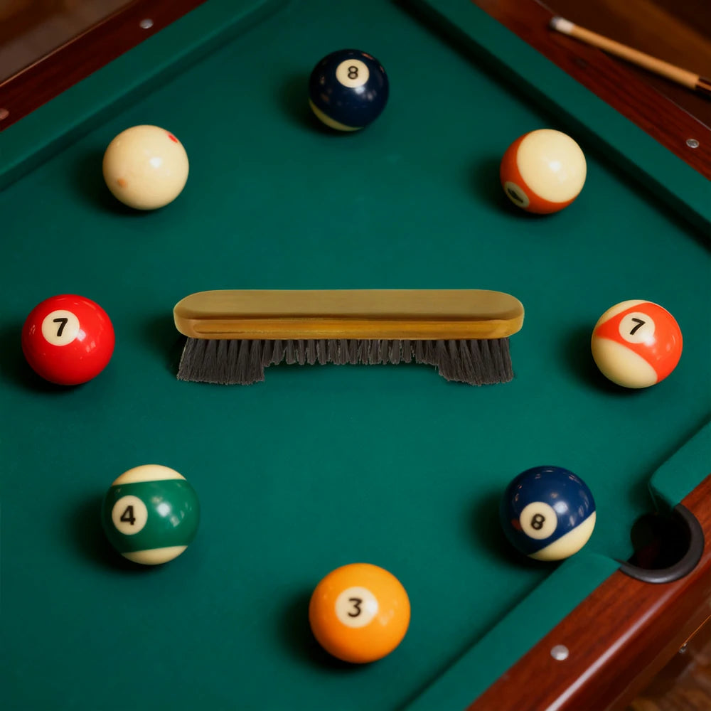 ARIX 9" Standard Table Brush, Solid Timber Body with Nylon Bristles - Oak Finish