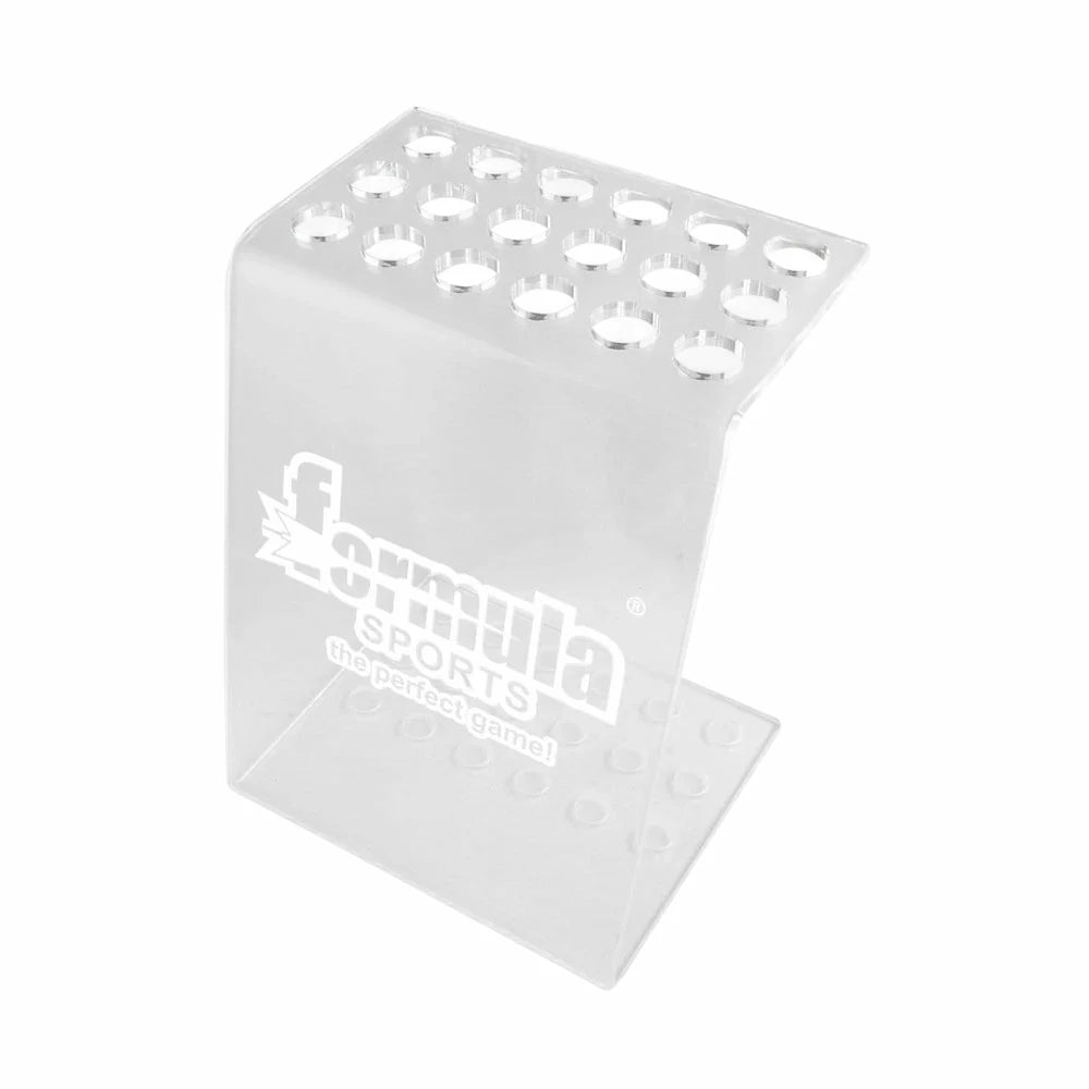 ARIX Acrylic Cue Rack, Clear 18-Cue Stand with Stable Base and Smooth Laser-Cut Finish - Transparent Acrylic Holder