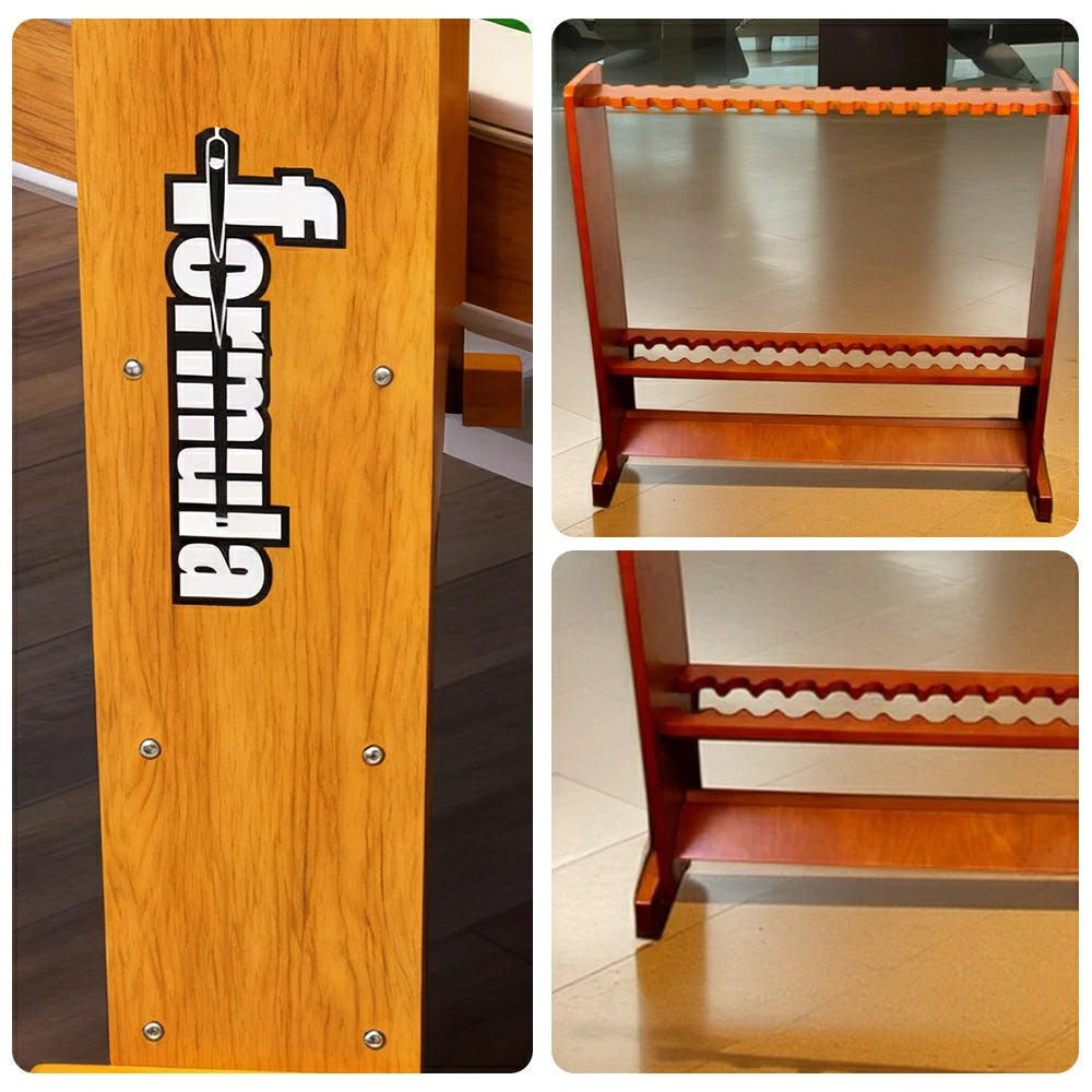 ARIX Floor Cue Rack 36-Cue Storage Rack, Solid Wood Stand with Smooth Finish and Dual-Tier Holder Design - Oak Tone