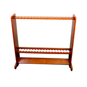 ARIX Floor Cue Rack 36-Cue Storage Rack, Solid Wood Stand with Smooth Finish and Dual-Tier Holder Design - Oak Tone