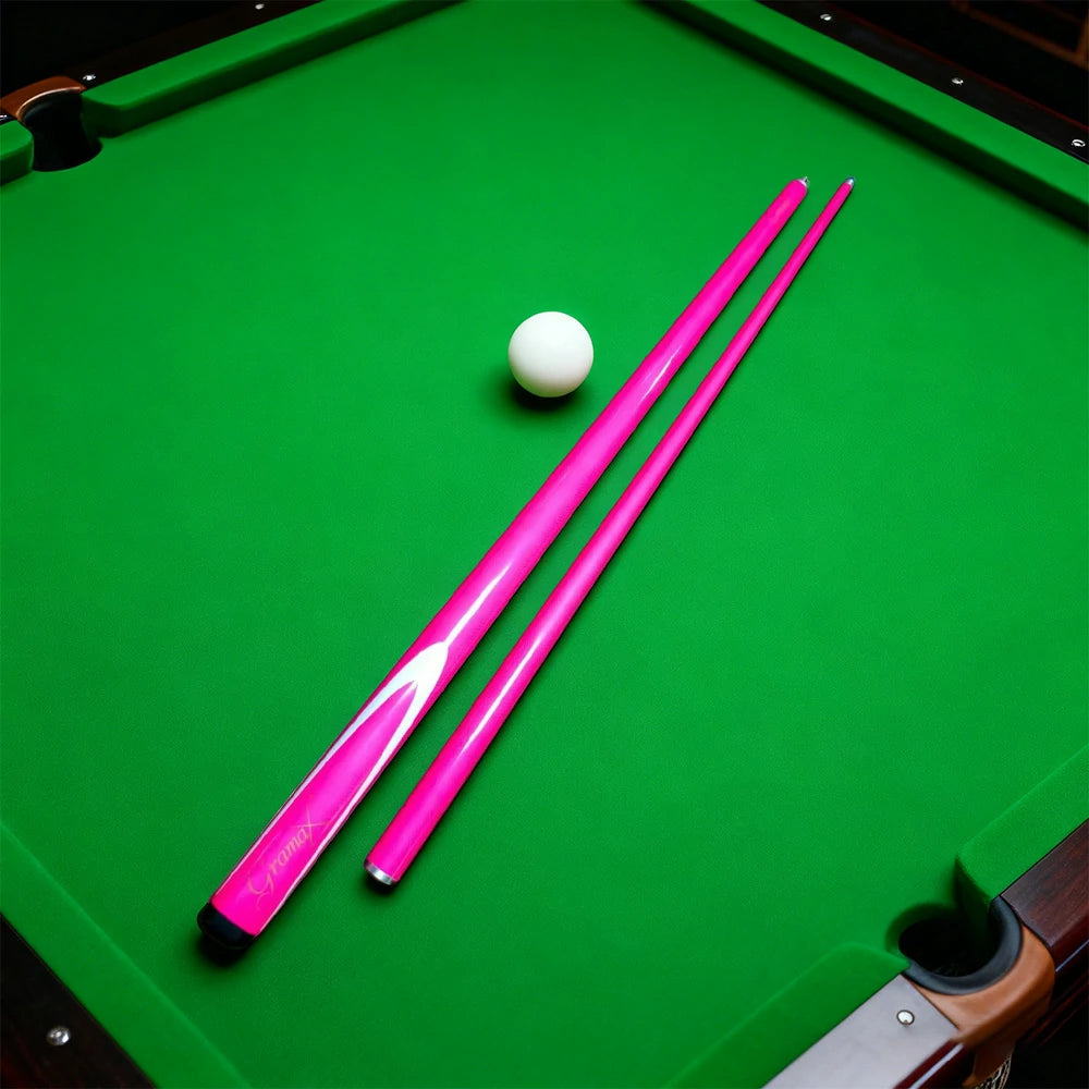 ARIX Carbon Fiber Cue Stick 9.5MM Tip 145CM 1/2 Split Screw Connection Precision Performance, Durable & Rust-Free - Pink