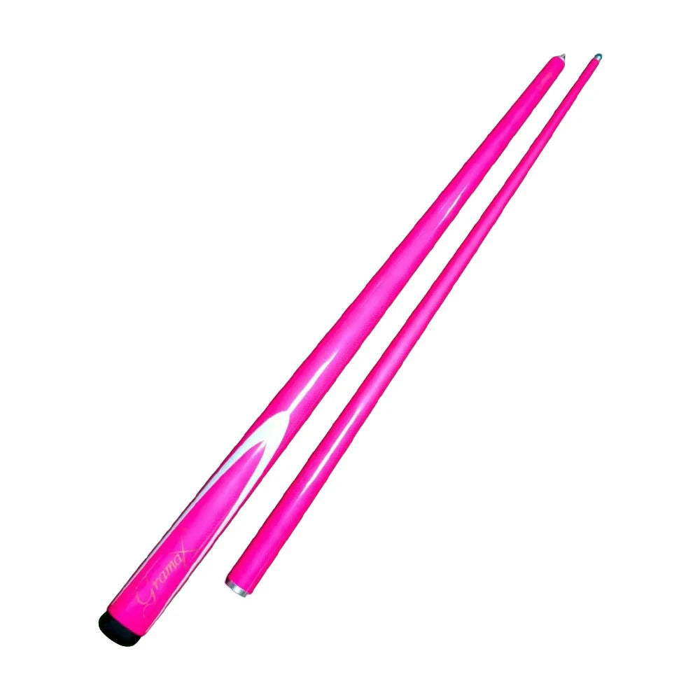 ARIX Carbon Fiber Cue Stick 9.5MM Tip 145CM 1/2 Split Screw Connection Precision Performance, Durable & Rust-Free - Pink