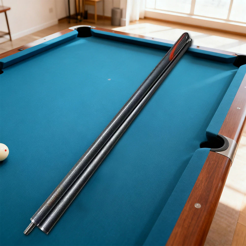 ARIX Carbon Fiber Cue Stick 9.5MM Tip 145CM 1/2 Split Screw Connection Precision Performance, Durable & Rust-Free - Silver