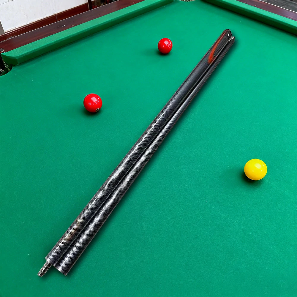 ARIX Carbon Fiber Cue Stick 9.5MM Tip 145CM 1/2 Split Screw Connection Precision Performance, Durable & Rust-Free - Silver