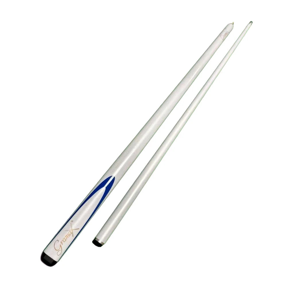 ARIX Carbon Fiber Cue Stick 9.5MM Tip 145CM 1/2 Split Screw Connection Precision Performance, Durable & Rust-Free - White