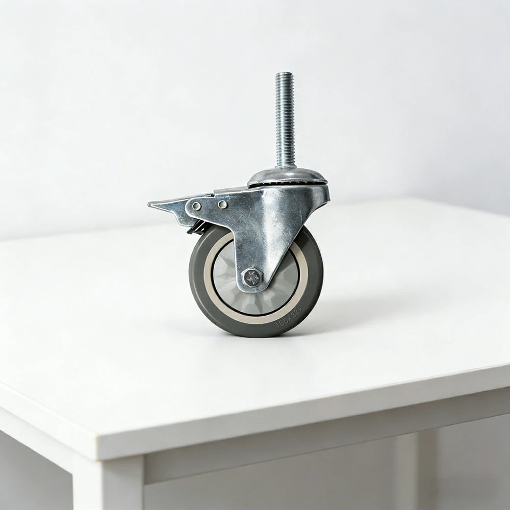 ARIX 100mm Adjustable Table Legs with Caster Wheels 4pcs - Level & Stable Support - Heavy-Duty Metal - Replacement for Indoor Table Tennis Tables