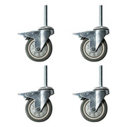 ARIX 100mm Adjustable Table Legs with Caster Wheels 4pcs - Level & Stable Support - Heavy-Duty Metal - Replacement for Indoor Table Tennis Tables