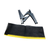 ARIX Table Tennis Net Set - Clamp-On Adjustable Design - Foldable Metal Bracket for Tables up to 4cm Thick - Black & Yellow