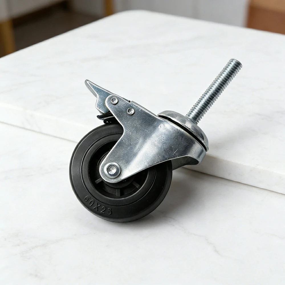 ARIX 50mm Adjustable Table Legs with Caster Wheels 4pcs - Level & Stable Support - Heavy-Duty Metal - Replacement for Indoor Table Tennis Tables