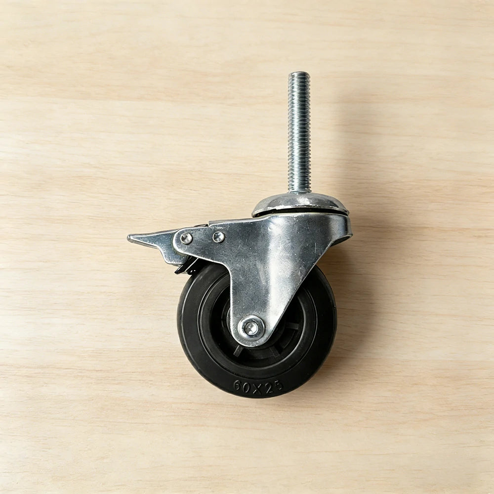 ARIX 50mm Adjustable Table Legs with Caster Wheels 4pcs - Level & Stable Support - Heavy-Duty Metal - Replacement for Indoor Table Tennis Tables