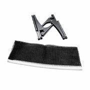 ARIX Table Tennis Net Set - Clamp-On Adjustable Design - Foldable Metal Bracket for Tables up to 4cm Thick - Black & White