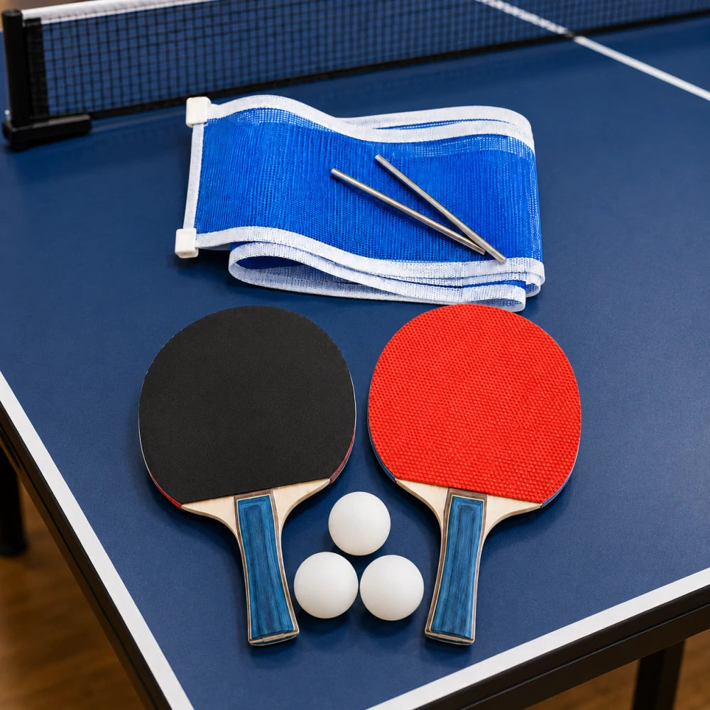 ARIX Table Tennis Table Accessory Set with Ping Pong Paddles, Balls & Net