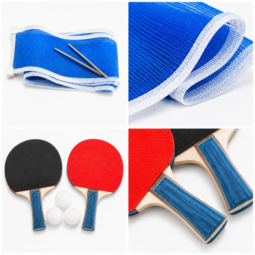 ARIX Table Tennis Table Accessory Set with Ping Pong Paddles, Balls & Net