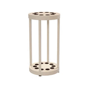 ARIX 10-Hole Cue Rack Space-Saving High-Capacity Iron Frame Rust-Resistant Baked Finish Multi-Slot Design with Soft Rubber Inserts - Beige