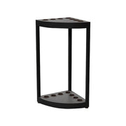 ARIX 7-Hole Cue Rack Space-Saving High-Capacity Iron Frame Rust-Resistant Baked Finish Triangle Shape Design with Soft Rubber Inserts - Black